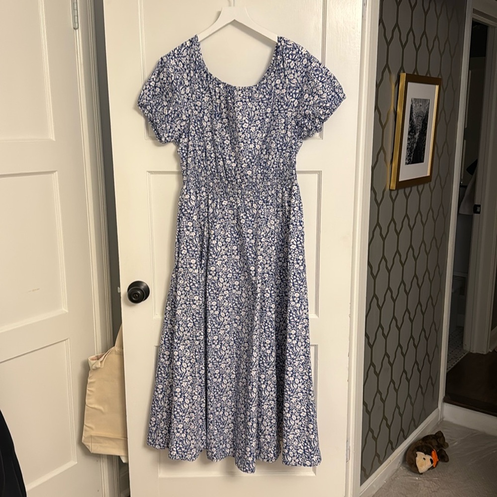 Like new Boden off the shoulder maxi dress